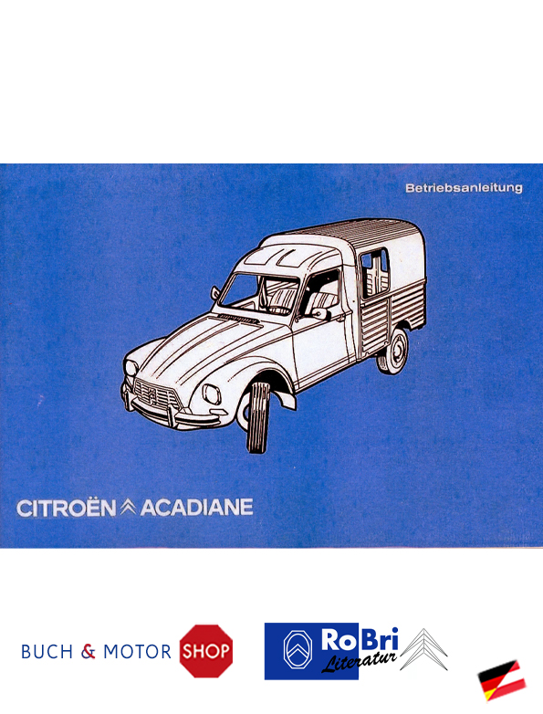 Citroën Acadiane Notice d'emploi